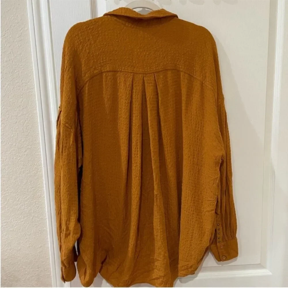 Free People We The Free Hidden Valley Blouse Size Medium - Picture 7 of 7